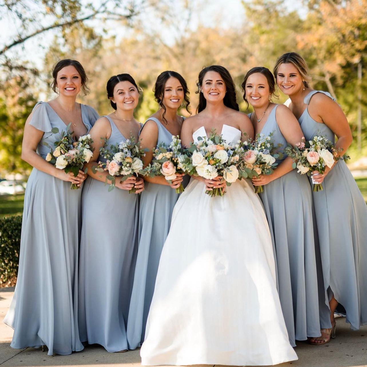 Bridal party hair and makeup by The Pretty Agency