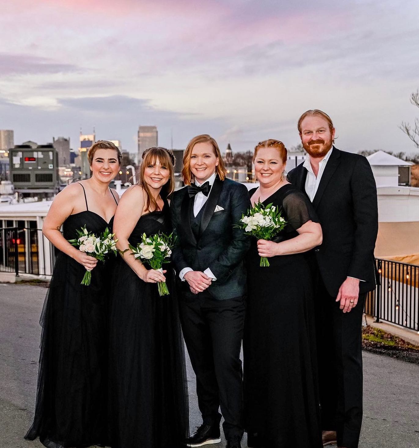 Bridal party at The Saint Elle by The Pretty Agency
